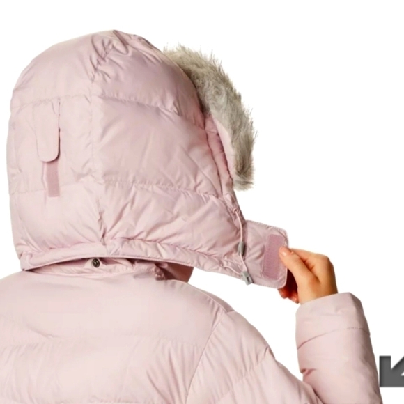 Columbia Insulated Peak to Park Snow Puffer Removable Fur and Hood Coat  S - Picture 3 of 13